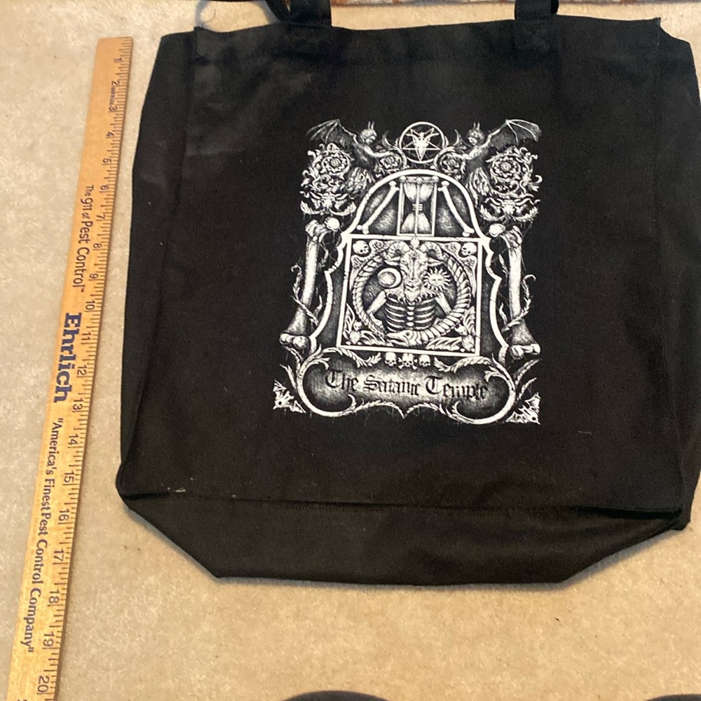 NWOT The Satanic Temple Canvas Tote Bag